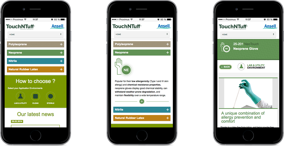 Ansell TouchnTuff par Glucône